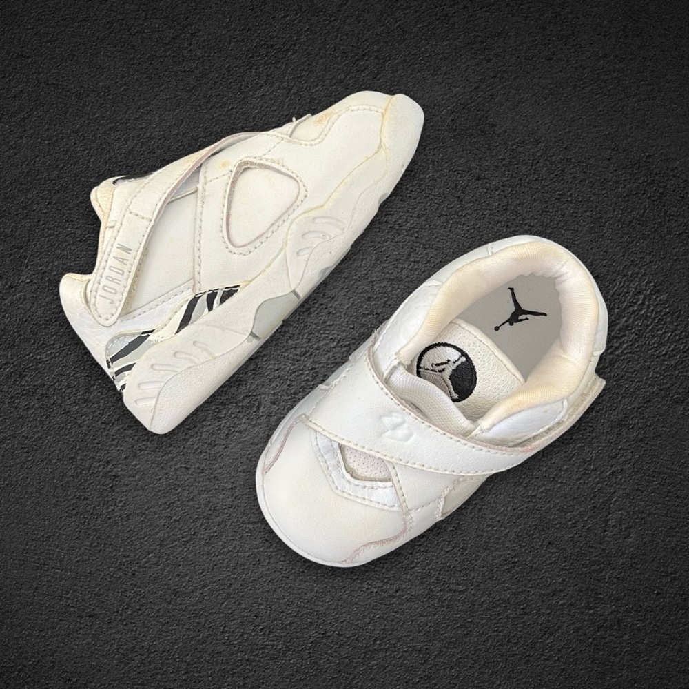 ✔️ NIKE✔️ Baby Jordan VIII 8 Retro White Black